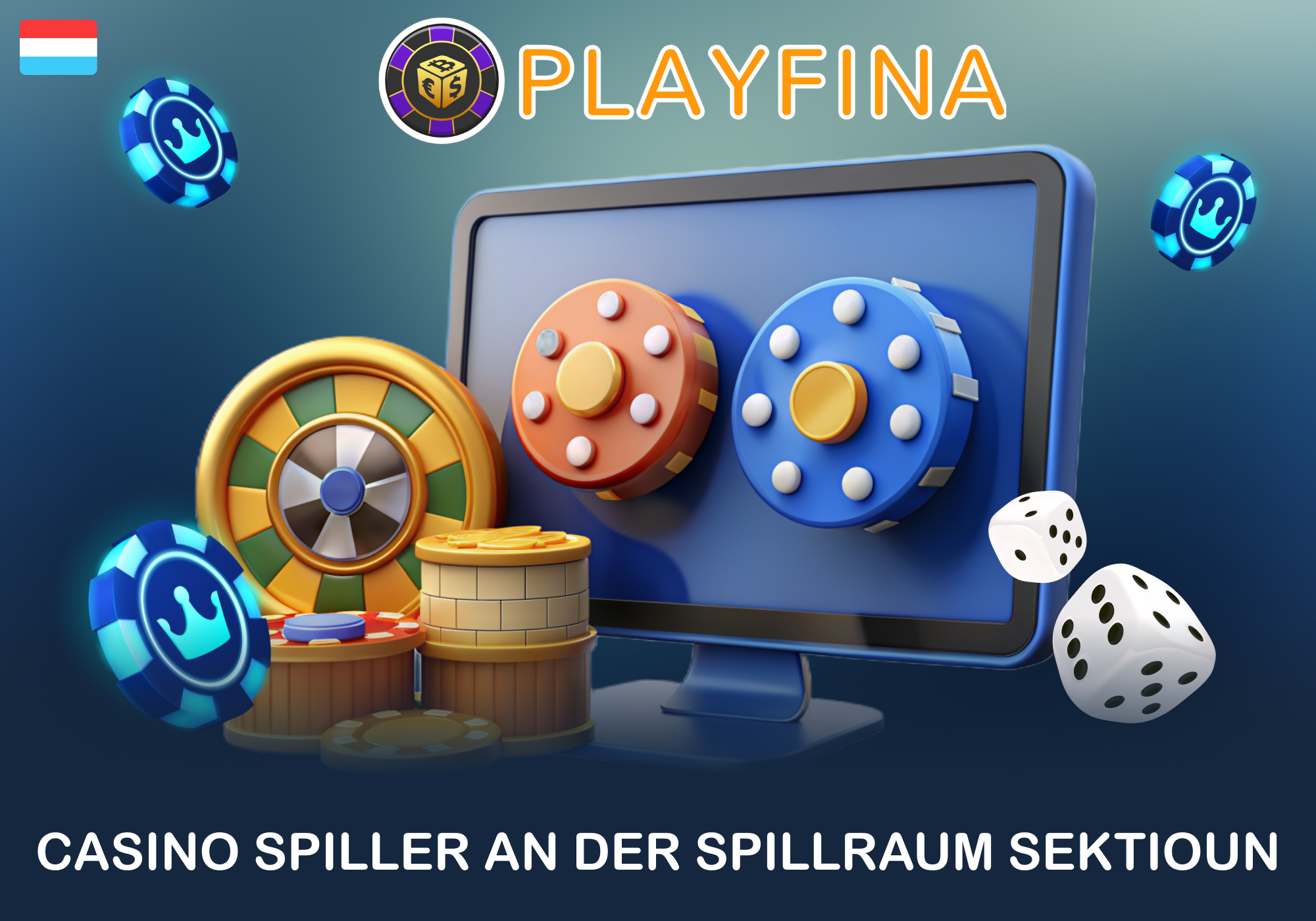 Méi wéi 8000 Spiller verfügbar op Playfina zu Lëtzebuerg