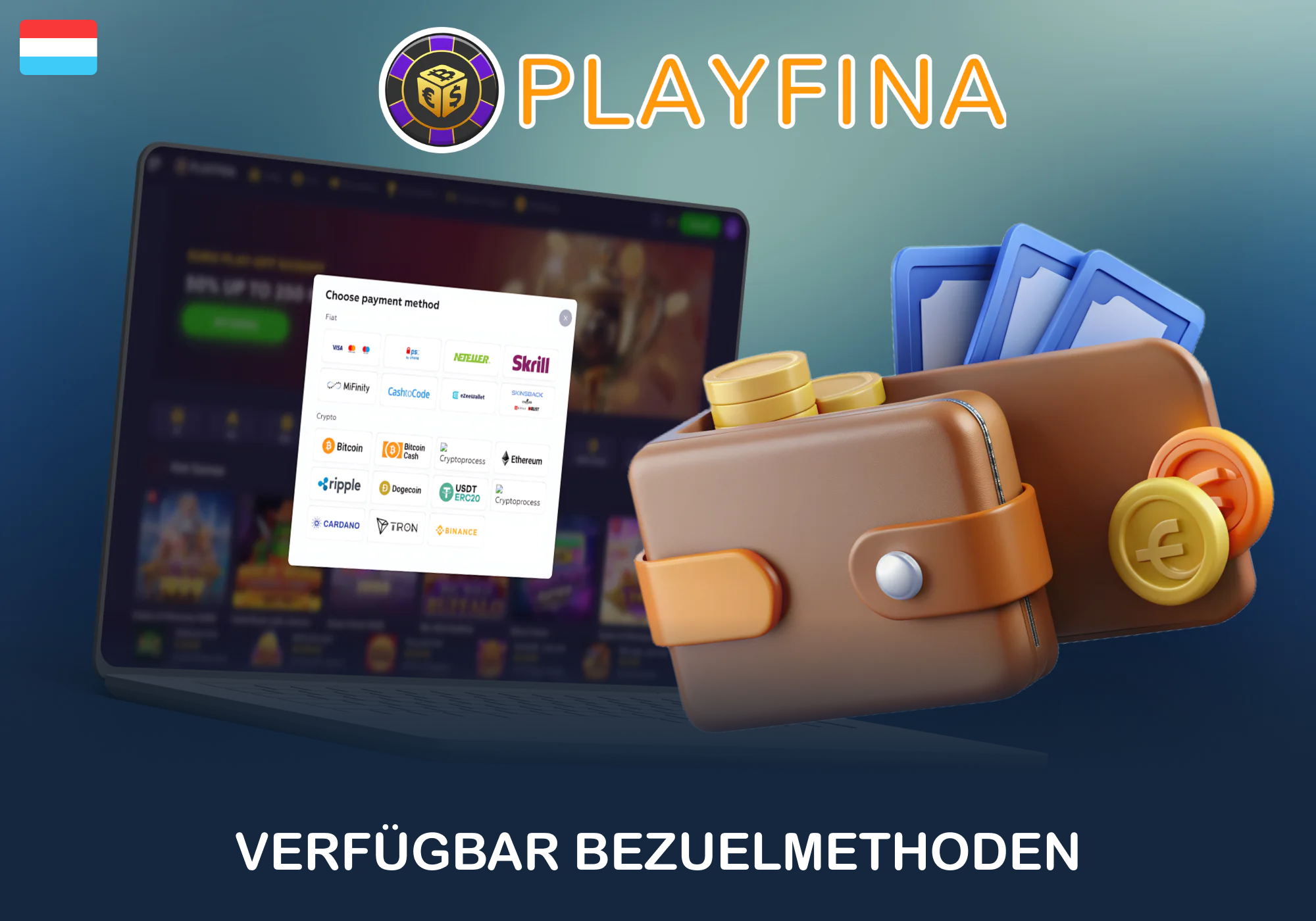 Instruktioune fir ze Depot an ufänken op Playfina ze spillen